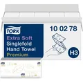Produktbild: Tork 100278 Premium extra weiche Papierhandtücher Zickzack, hochweiß 23 x 23 cm 1 Karton = 3000 Tücher