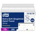 Produktbild: TORK 100278 Zickzack Premium Papierhandtücher (L x B) 23cm x 22.6cm Hochweiß 3000St.