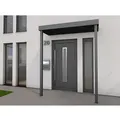 Produktbild: Gutta Rechteckvordach BS PLUS Anthrazit 160 x 90 cm 2 Pfosten und Ablauf Links