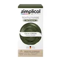 Produktbild: simplicol Textilfarbe intensiv Oliv-Grün | Einfaches Färben in der Waschmaschine | Flüssige Farbe & Fixierpulver | 1er Pack