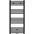 Produktbild: Belrad - Badheizkörper - Mittelanschluss Schwarz Matt Gebürstet - 1200 X 500 (hxb)-537w