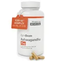 Produktbild: Ashwagandha Kapseln hochdosiert PRO - 600 mg Ashwagandha KSM-66® pro Tag, für Schlaf & geistige Gesundheit, Komplex mit Magnesium, Zink & Vitamin B6, vegan & ohne Zusatzstoffe – GymBeam, 120 caps