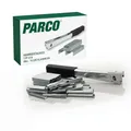 Produktbild: PARCO® Deutscher Premium Hammertacker Typ 019, Klammern 4-6 mm-inkl. 10.000 Heftklammern -mit robustem Stahlgehäuse & ergonomischem Handgriff, Schlagtacker, Leistungsstarker Tacker