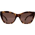 Produktbild: Emporio Armani Cat-Eye Damen Sonnenbrille Glänzendes Braun Havanna Braun EA4176