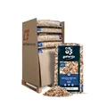 Produktbild: Palette 13×60 l 780 l Holzhackschnitzel Natur – Holz Waldkiefer Deko Hackgut