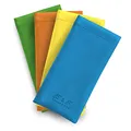 Produktbild: Edison & King Brillenetui im 4er-Pack aus weichem Kunstleder mit Schnapp-Verschluss (Sunshine Mix)