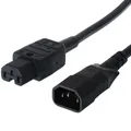 Produktbild: Bachmann Warmgerätekabel C14-C15 L 1m 10A 3x1.5mm² schwarz - Strom/Netzteil