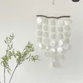 Produktbild: Muschel Mobile, Boho Mobiles Windspiel Anhänger, Mobile für Fenster,Windspiele Weiß,Fensterschmuck Traumfänger Gartendeko,30x15cm