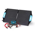 Produktbild: BERGER faltbares Solarpanel Set 100 W inkl. Laderegler | Solarmodul Solar-Komplettset mit MC4 & Krokodilklemmen | Solar Panel Camping Solaranlage für Powerstation & Batterie