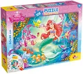 Produktbild: Lisciani - Disney Puzzle Ariel - Rekreieren und Kolorieren Sie die Szenen Ihrer Lieblingsboxen - Ab 7 Jahren - GROSSFORMAT-Puzzle mit 108 Teilen - fördert die Geschicklichkeit