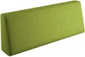 Produktbild: sunnypillow Palettenkissen für Gartenmöbel - Rückenkissen 120x40x20/10cm - Rückenpolster für Bett und Sofa - Palettenpolster, Gartenpolster für Palettenmöbel - Lounge Kissen mit abnehmbarem Bezug Grün