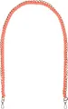 Produktbild: styleBREAKER Taschen Schulterriemen mit eingeflochtener Kette, Wechsel Taschengurt, Handyband, Handykette, Karabiner 02013038, Farbe:Neonorange