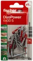 Produktbild: fischer DuoPower 6x30 S Dübel mit Schrauben 6 x 30 mm, 12 Stück 534997