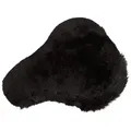 Produktbild: Reissner Lammfelle Sattelbezug Sattelbezug Fahrradsattel aus echtem Lammfell mit Webfellkranz FSB-C (1 St) schwarz 27x19cm (Gr.I)