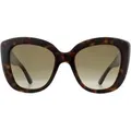 Produktbild: Gucci Cat Eye Sonnenbrille für Damen in Havanna Braun mit Farbverlauf