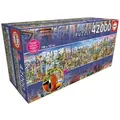 Produktbild: Educa Puzzle 17570, Einmal um die Welt, 42000 Teile Puzzle, Puzzleteile