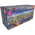 Produktbild: Educa 17570, Einmal um die Welt, 42000 Teile Puzzle