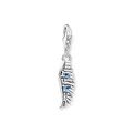 Produktbild: THOMAS SABO Charm-Anhänger Phönix Feder mit blauen Steinen 925 Sterlingsilber 1905-644-1