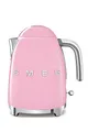 Produktbild: Smeg, KLF03PKEU 1.7L Wasserkocher, Soft-Opening-Kannenverschluss, Herausnehmbarer Anti-Kalkfilter aus Edelstahl, Automatische Abschaltung bei 100°C, Rutschfeste Stellfüße, 2400W Leistung, Rose