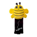 Produktbild: Milk&Moo Buzzy Bee Auto Gurtpolster für Kinder, Schulterpolster für Kindersitz, Auto Sicherheitsgurt Zubehör für Kinder in Tierform, 19x6,5 cm, Anti Reibung Gürtelkissen, gelb, ab +0 Monaten
