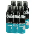 Produktbild: Gillette Foam Rasierschaum 6 x 200 ml für empfindliche Haut Sensitive for Men Se