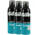 Produktbild: Gillette Foam Rasierschaum 3 x 200 ml für empfindliche Haut Sensitive for Men Se