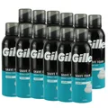 Produktbild: Gillette Foam Rasierschaum 12 x 200 ml für empfindliche Haut Sensitive for Men S