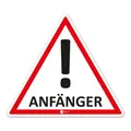 Produktbild: Auto-Magnet-Schild Anfänger! 9,8 x 8,5cm Vorsicht Achtung Fahranfänger I hin_288