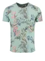 Produktbild: Key Largo T-Shirt MT00487 Palermo Hawaii Look Blumenmuster Rundhalsauschnitt allover Print kurzarm slim fit