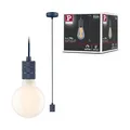 Produktbild: Paulmann 78435 Pendelleuchte Neordic Pendelleuchte Tilla ohne Leuchtmittel max. 60 Watt Hängeleuchte Nachtblau Metall E27