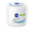 Produktbild: NIVEA Soft (1 x 500 ml), Allzweckcreme mit Jojobaöl und Vitamin E, Intensive Feuchtigkeitscreme zur Pflege von Gesicht, Körper und Händen, parabenfrei