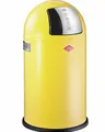 Produktbild: WESCO Abfallsammler PUSHBOY JUNIOR 175531-19 in LEMONYELLOW mit 22 Liter Volumen / Abfalleimer / Mülleimer