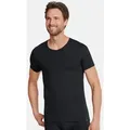 Produktbild: Schiesser Unterhemd Long Life Cotton (1-St) Unterhemd / Shirt Kurzarm - Baumwolle schwarz 5