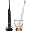 Produktbild: Philips HX9914/57 Sonicare DiamondClean 9000 Elektrische Zahnbürste Doppelpack, Schwarz/Rosegold - Schwarz/Weiß