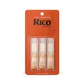 Produktbild: Rico by D'Addario Saxophon Blätter | Hochpräzise gefertigt | Alt Saxophon Blätter 2,5 Stärke | 3er-Packung | Warmer voller Ton | Angenehmes Spielgefühl