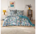 Produktbild: Estella Bettwäsche Estella Mako-Satin Bettwäsche 155x220 Estera blautanne Blüten Lilien, Mako-Satin, 2 teilig