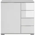 Produktbild: Livetastic Kommode, Weiß, Holzwerkstoff, 1 Fächer, 4 Schubladen, 81x83x41 cm, BQ - Bündnis für Qualität, Made in Germany, DIN EN ISO 9001, Beimöbel erhältlich, Wohnzimmer, Kommoden & Sideboards, Kommoden