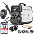 Produktbild: STAHLWERK Schweißgerät Mini FLUX 120 A Fülldraht ohne Gas MMA/ARC Lift-TIG-fähig