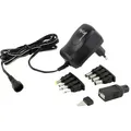 Produktbild: Hycell - 1201-0005 Steckernetzteil, Einstellbar 3 V/dc, 4.5 V/dc, 5 V/dc, 6 V/dc, 7.5 V/dc, 9 V/dc, 12