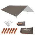 Produktbild: Regen-Abdeckplane Tarp Rain Fly Zeltdach wasserdicht Wanderschutz faltbar lei...
