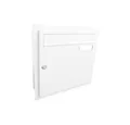 Produktbild: Letterbox24 Briefkasten A-01 Unterputz Briefkasten Verkehrsweiß (RAL 9016), Briefkasten in RAL 9016