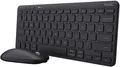 Produktbild: Trust Lyra - Tastatur-und-Maus-Set - Multi-Device - kabellos - Bluetooth, 2,4 GHz - QWERTZ - Deutsch - Schwarz (24845)