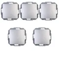 Produktbild: Kopp Schalter Paris Kreuzschalter Unterputz Lichtschalter wechselschalter [5erpack] (5-St), Enthält Abdeckung, Kindergesichert, USB-Anschluss