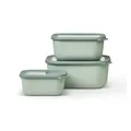Produktbild: Mepal Cirqula Multischüssel-Set, rechteckig, 3-teilig, hoch, nordic sage