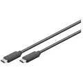 Produktbild: goobay USB C Kabel 1,0 m schwarz, 1 St.