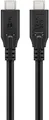 Produktbild: USB-C Ladekabel USB 3.2 Gen 1 Kabel, USB-C auf USB-C Ladekabel, 60 W, schwarz 1 