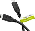 Produktbild: Goobay® USB-C™-Kabel, 1 m, schwarz 60 W, 3 A, 4K/60 Hz, 5 Gbit/s