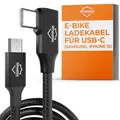 Produktbild: WHEELOO Ebike Ladekabel für USB C (IPhone 15 oder neuer sowie Android) I für zB. Bosch, Yamaha, Impulse, BH Bikes E-Bike Display I Micro USB zu USB-C