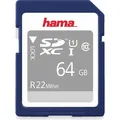 Produktbild: Hama SDXC 64GB Class 10 UHS-I 22 MB/s (64 GB, SDXC, U1, UHS-I) (00104379)