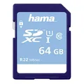 Produktbild: Hama Speicherkarte SDHC 64GB (SD-2.0 Standard, Class 10, Datensicherheit dank mechanischem Schreibschutz, Beschriftungsfeld)